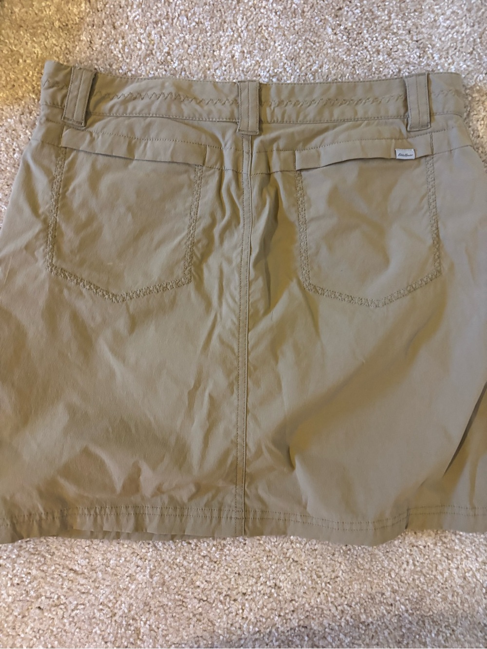 Eddie Bauer Olive Green Utility Skort with Belt Loops - Picture 2 of 5